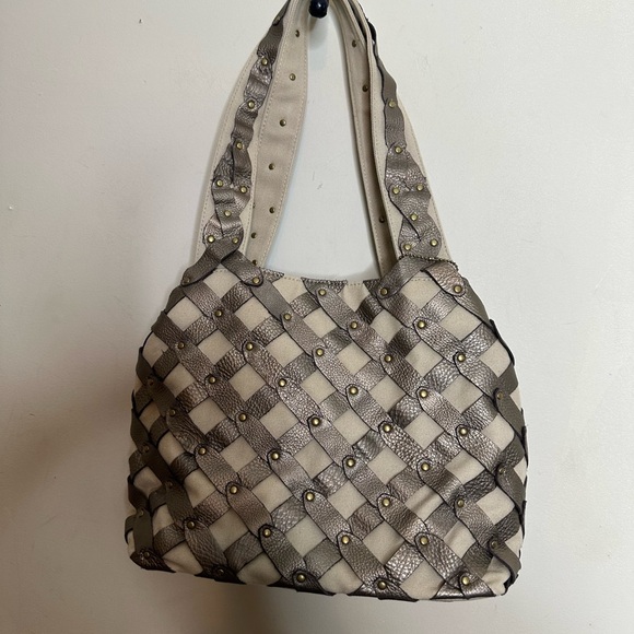 Laura Ashley Handbags - LAURA ASHLEY leather Wrapped Hobo Bag